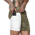 Shorts Para Treino 2 em 1 Esporte Air Effect