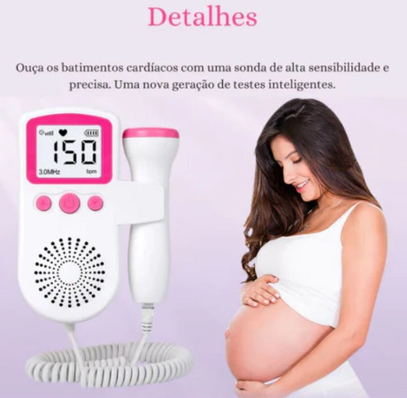 Monitor de Frequência Cardíaca FETAL DOPPLER